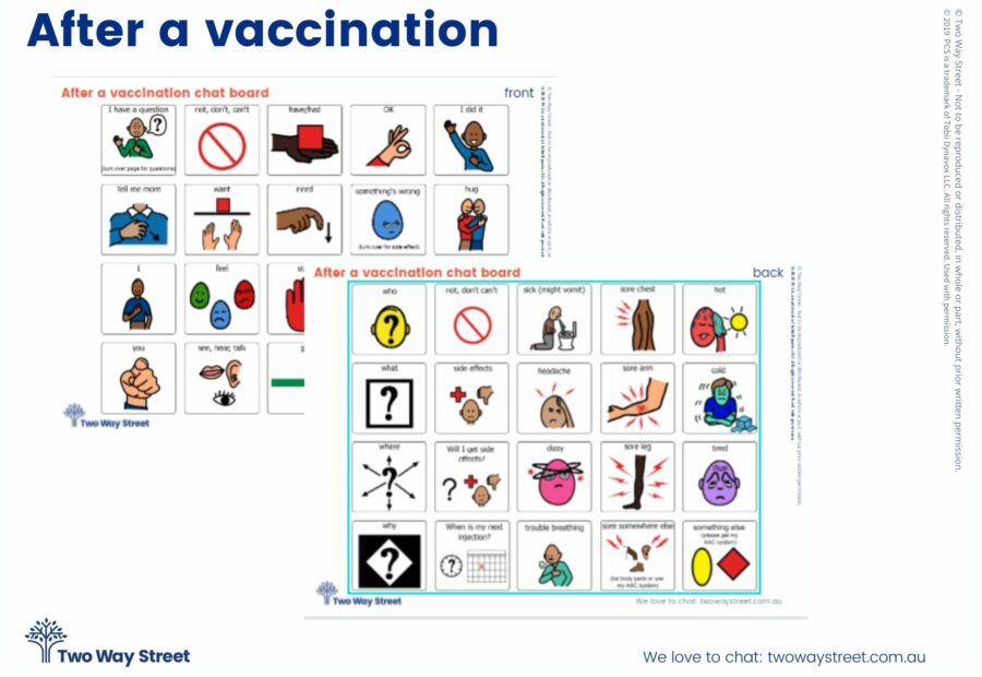 FREE after vaccination Aided Language Display
