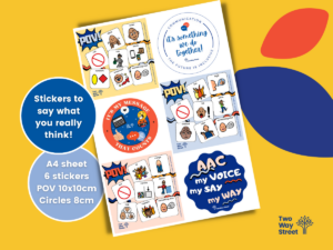 POV point of view sticker sheet
