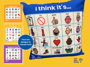 AAC Chat Cushions Book Chat Bedtime Chat TV Chat I think It's