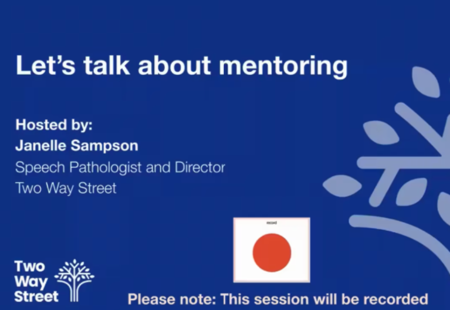 Two Way Street Mentoring Open Forum