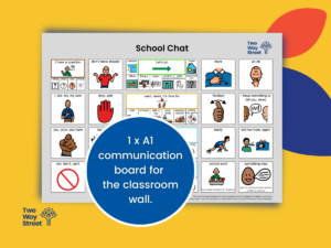 School Chat Visual Language A1 Communication Board