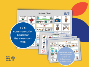 School Chat Visual Language Kit with A1 Board and A4 companion boards