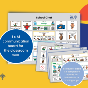 School Chat Visual Language Kit with A1 Board and A4 companion boards