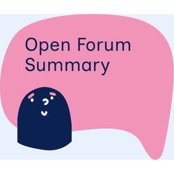 Mentoring Project Phase One Open Forum Summary