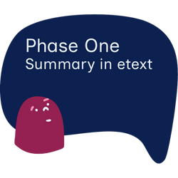 Mentoring Phase One summary in etext